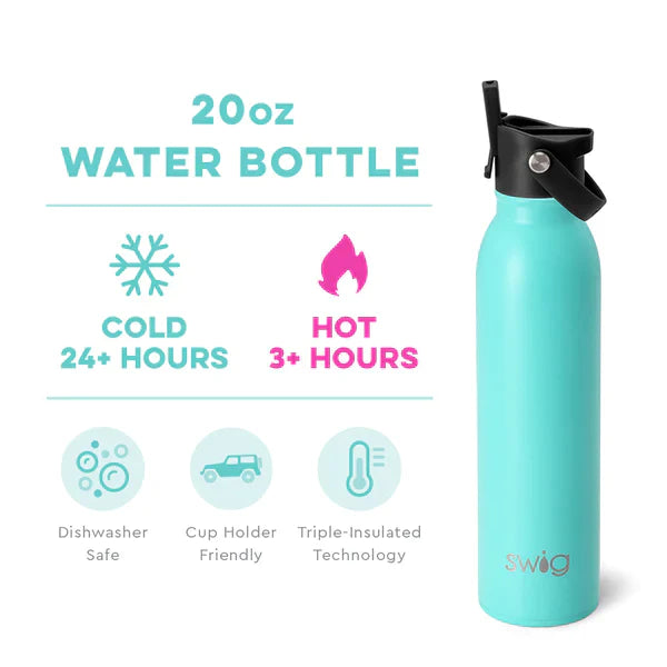Navy Flip + Sip Bottle (20oz)
