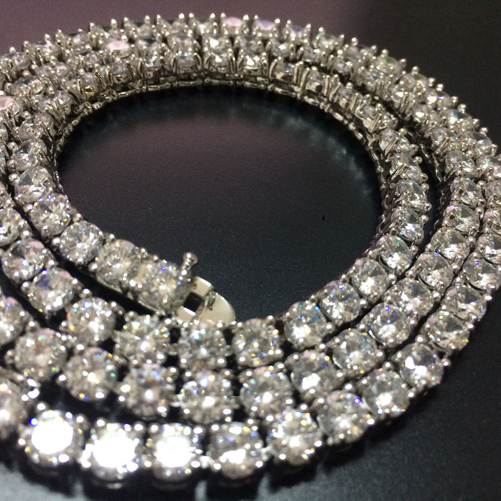 Tennis Chain Chain Copper Inlaid Zircon Row Necklace