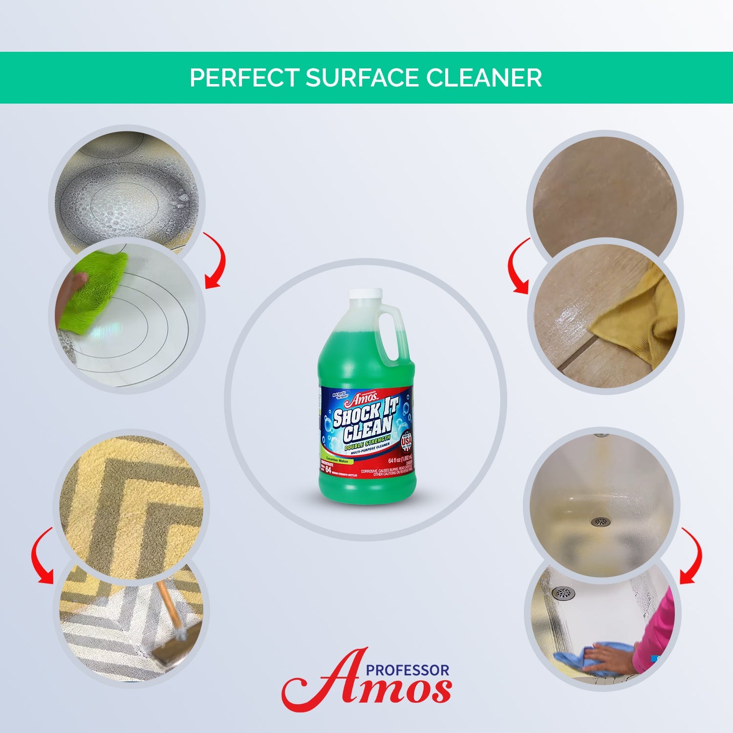 Professor Amos Shock It Clean Concentrate 64oz.