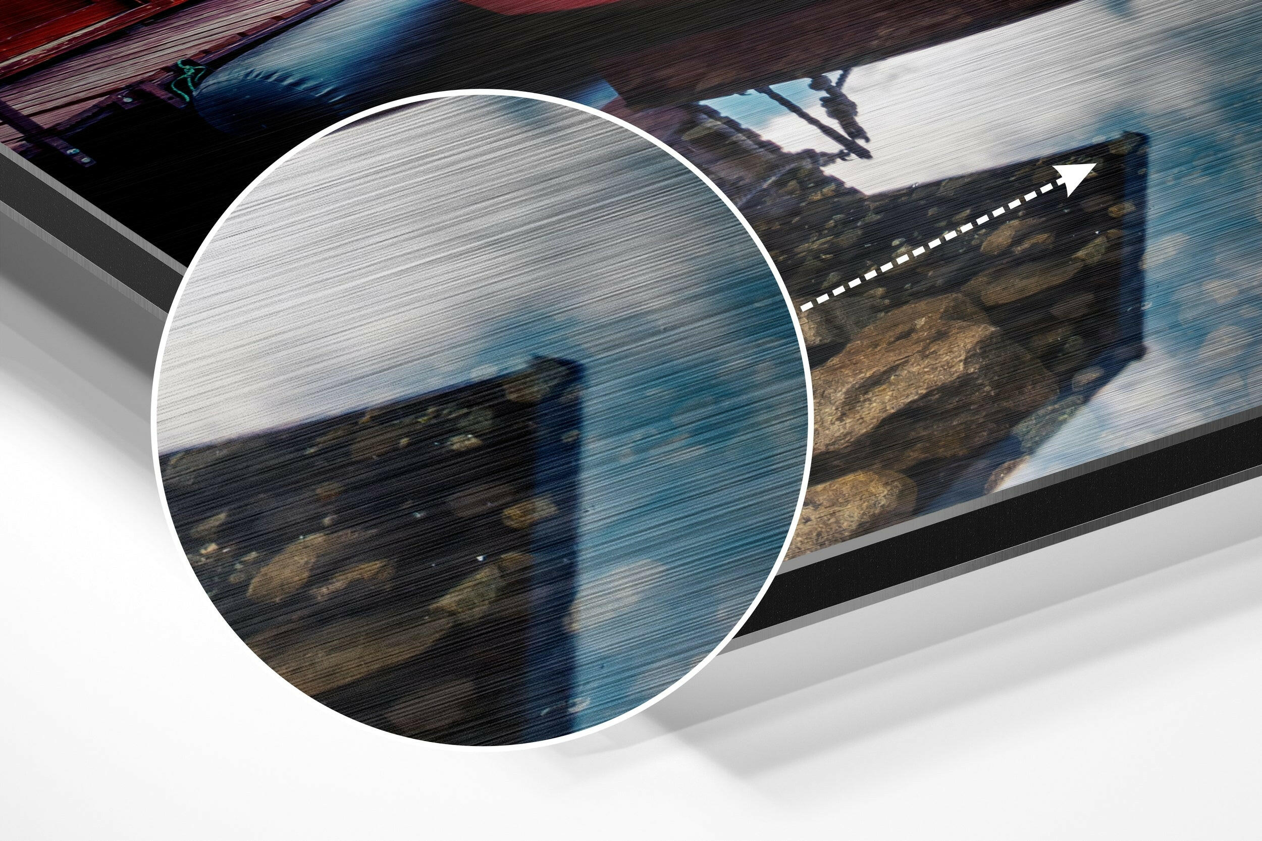Boats Brushed Aluminium Dibond Wall Art