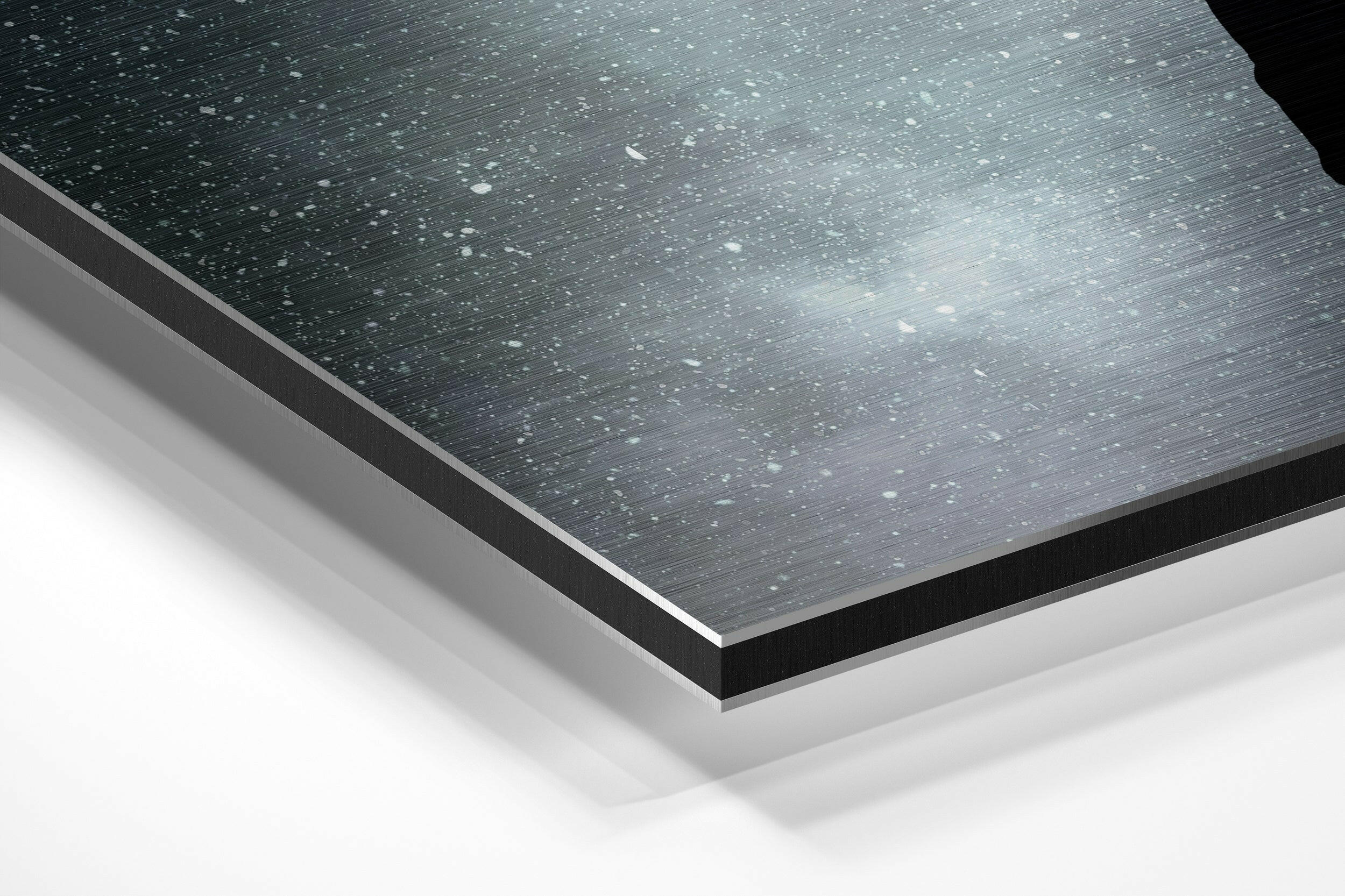 Up Brushed Aluminium Dibond Wall Art