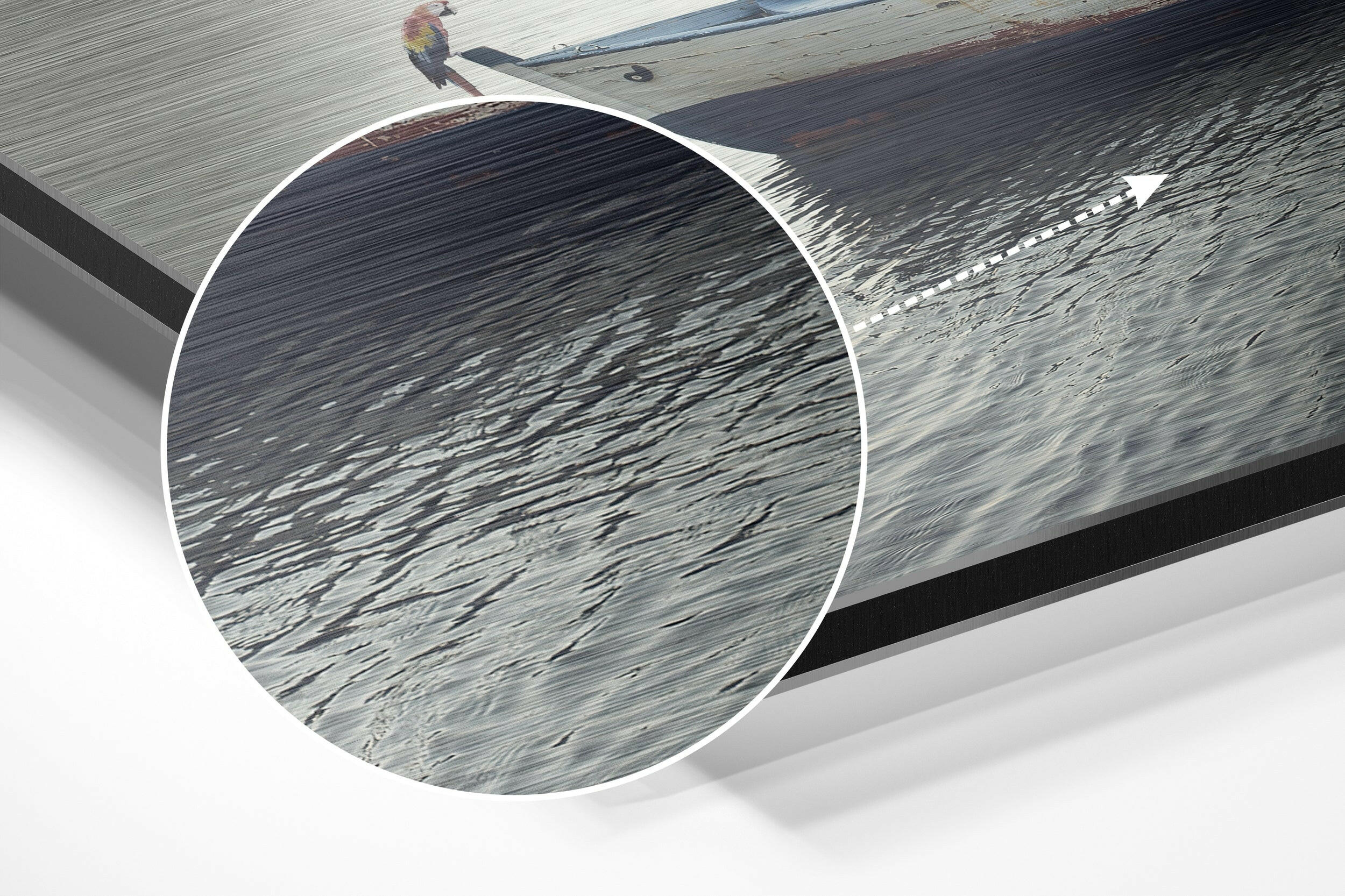 Tranquility Brushed Aluminium Dibond Wall Art