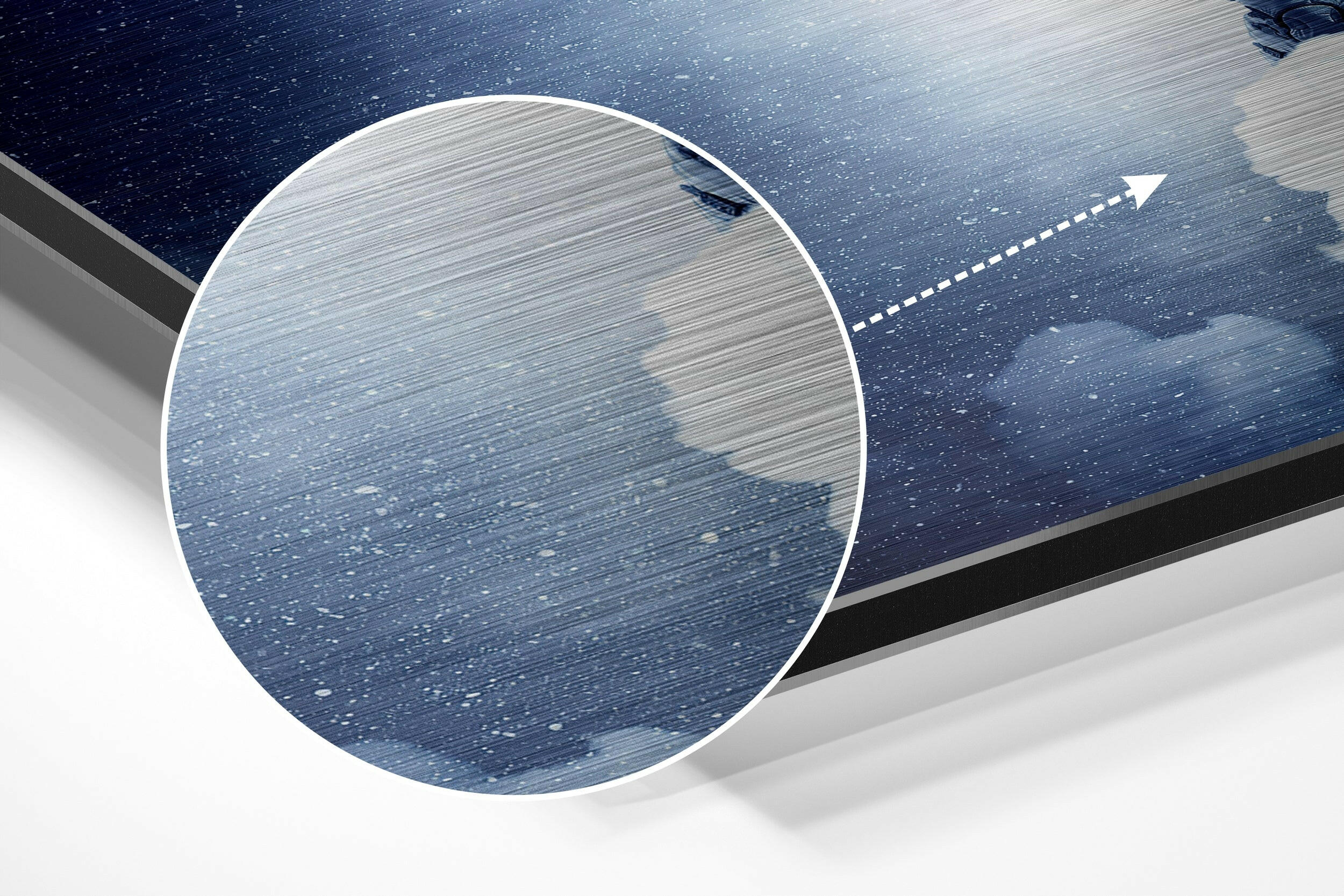 Holding the Moon Brushed Aluminium Dibond Wall Art