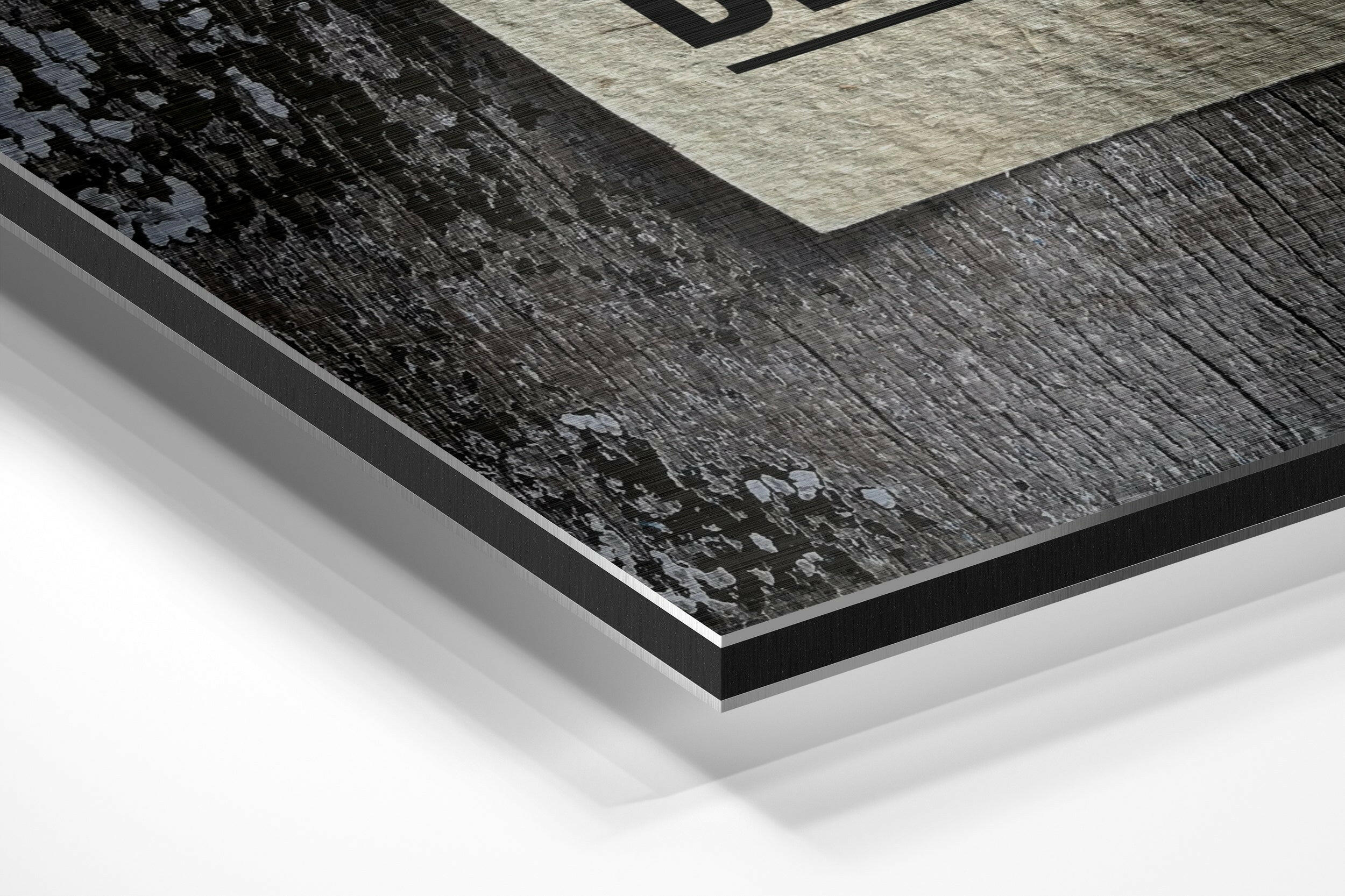 Progress Brushed Aluminium Dibond Wall Art