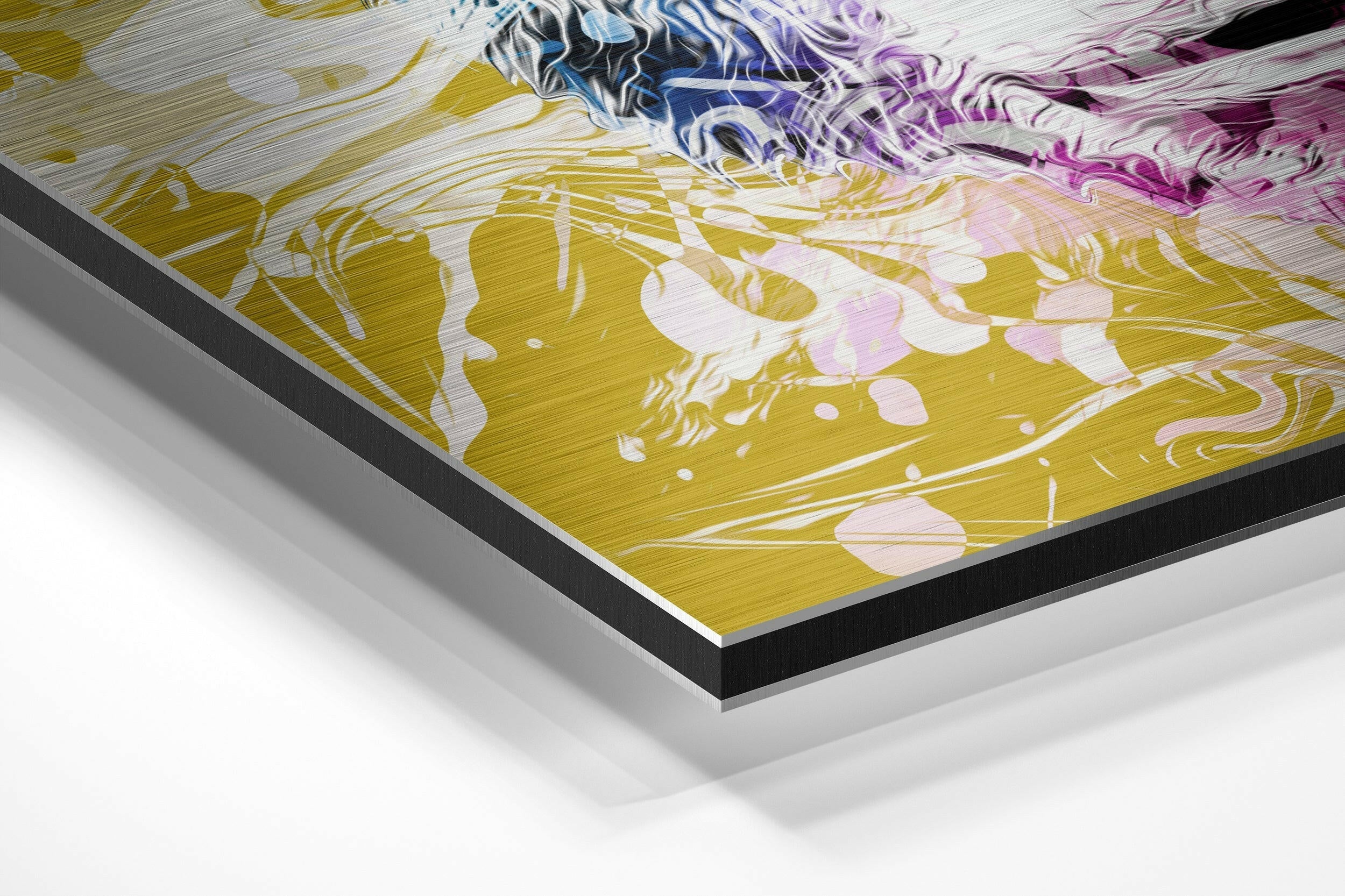 Monkey Brushed Aluminium Dibond Wall Art