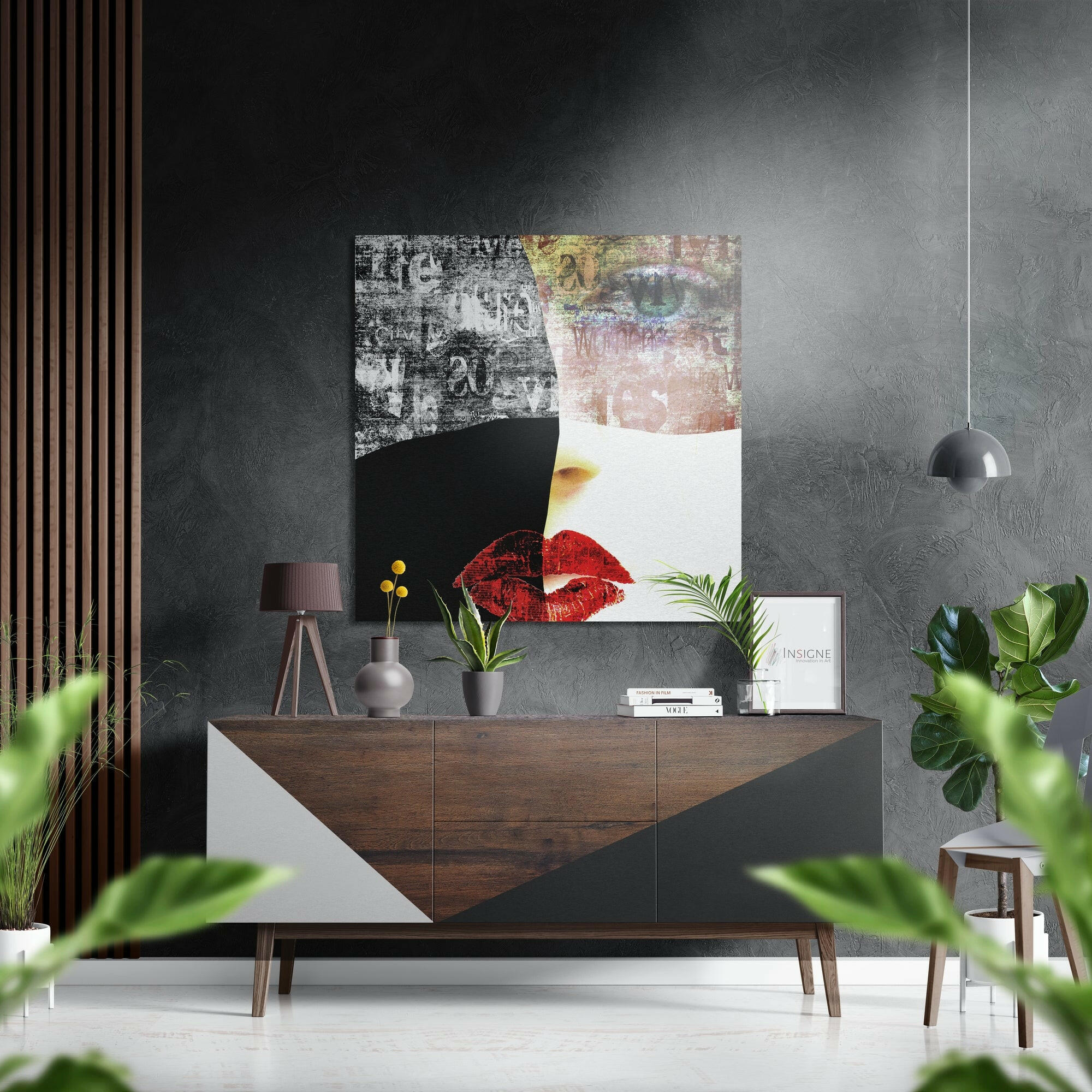 Divided Brushed Aluminium Dibond Wall Art