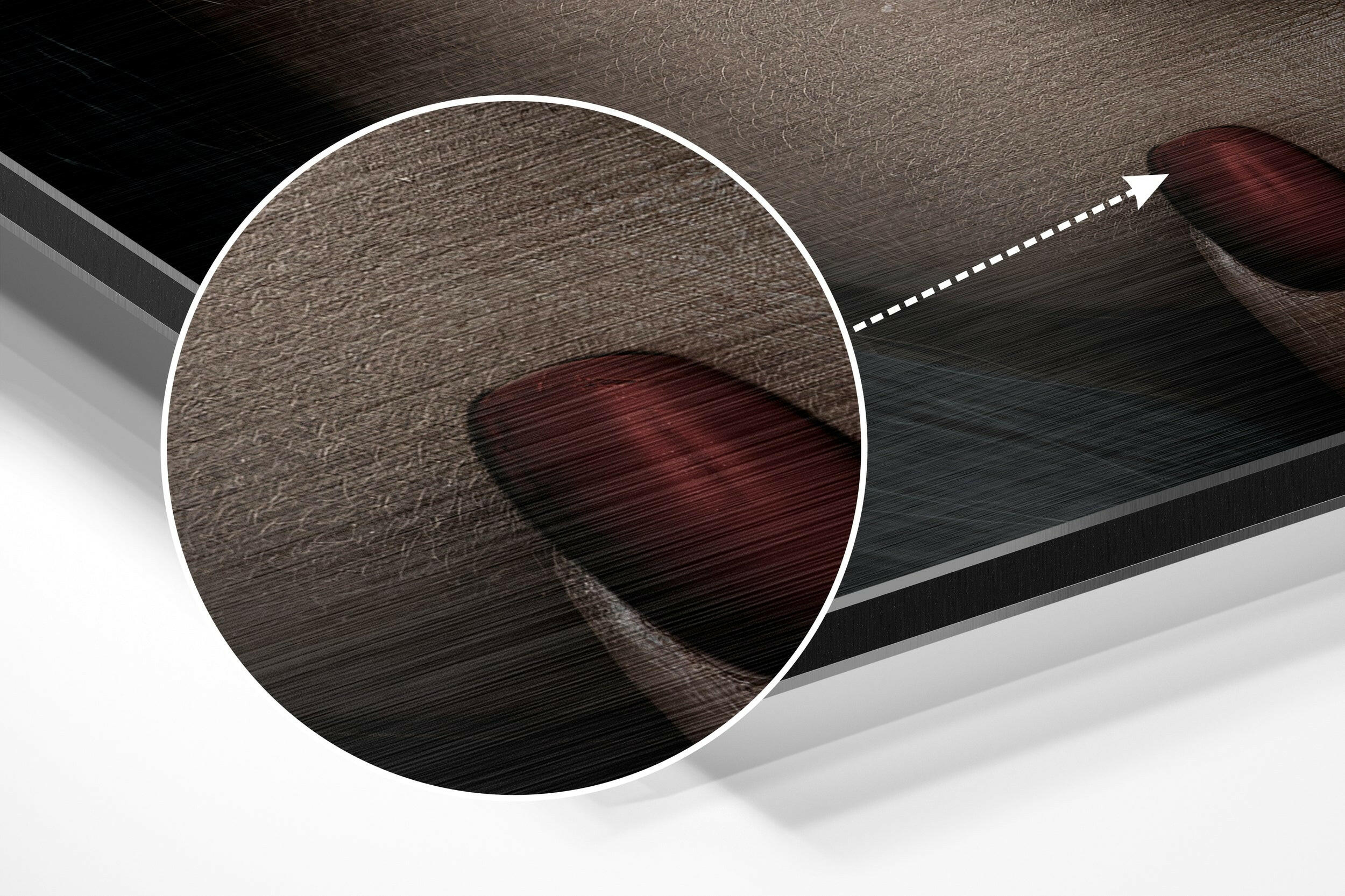 Bangs Brushed Aluminium Dibond Wall Art