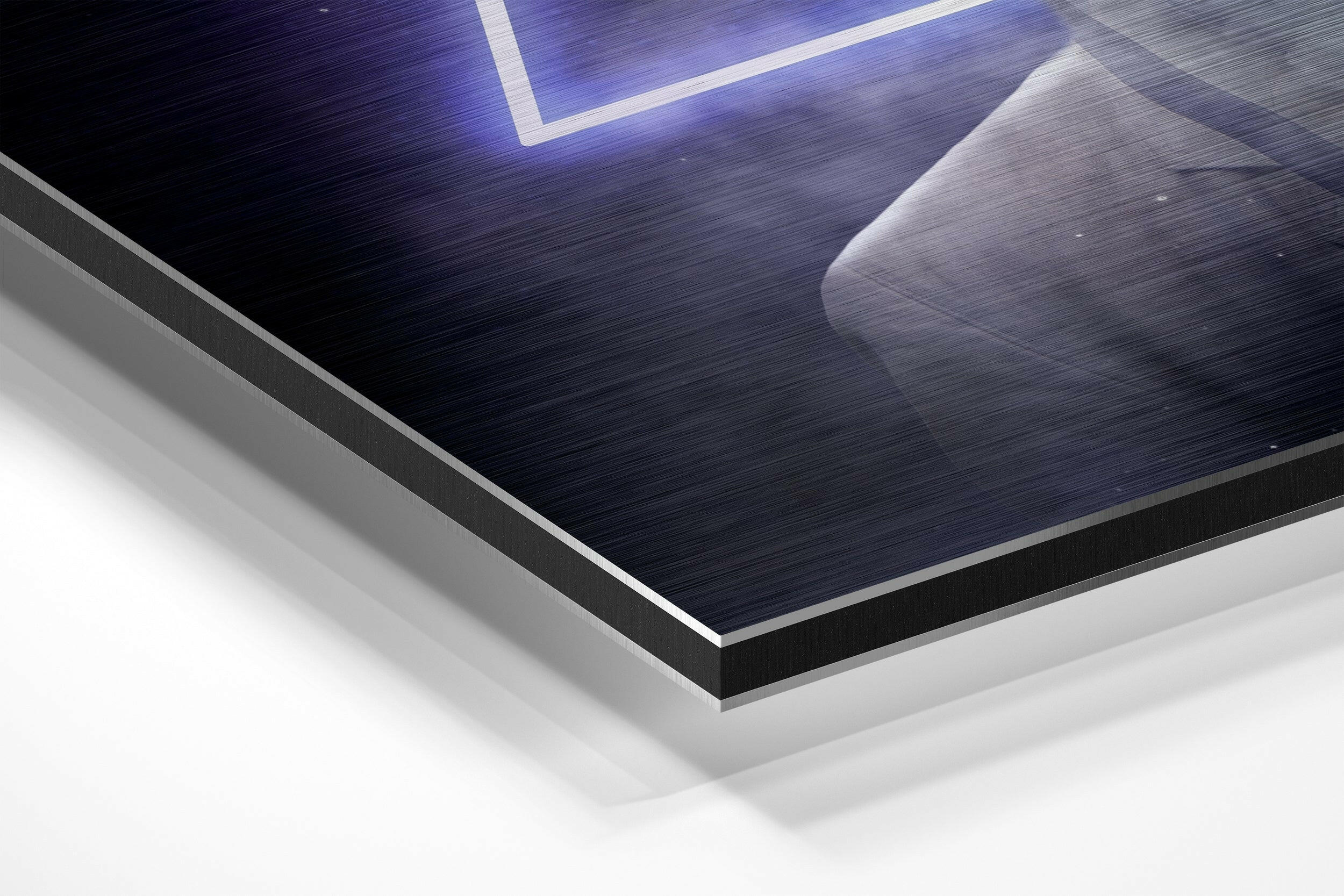 Triangle Thoughts Brushed Aluminium Dibond Wall Art