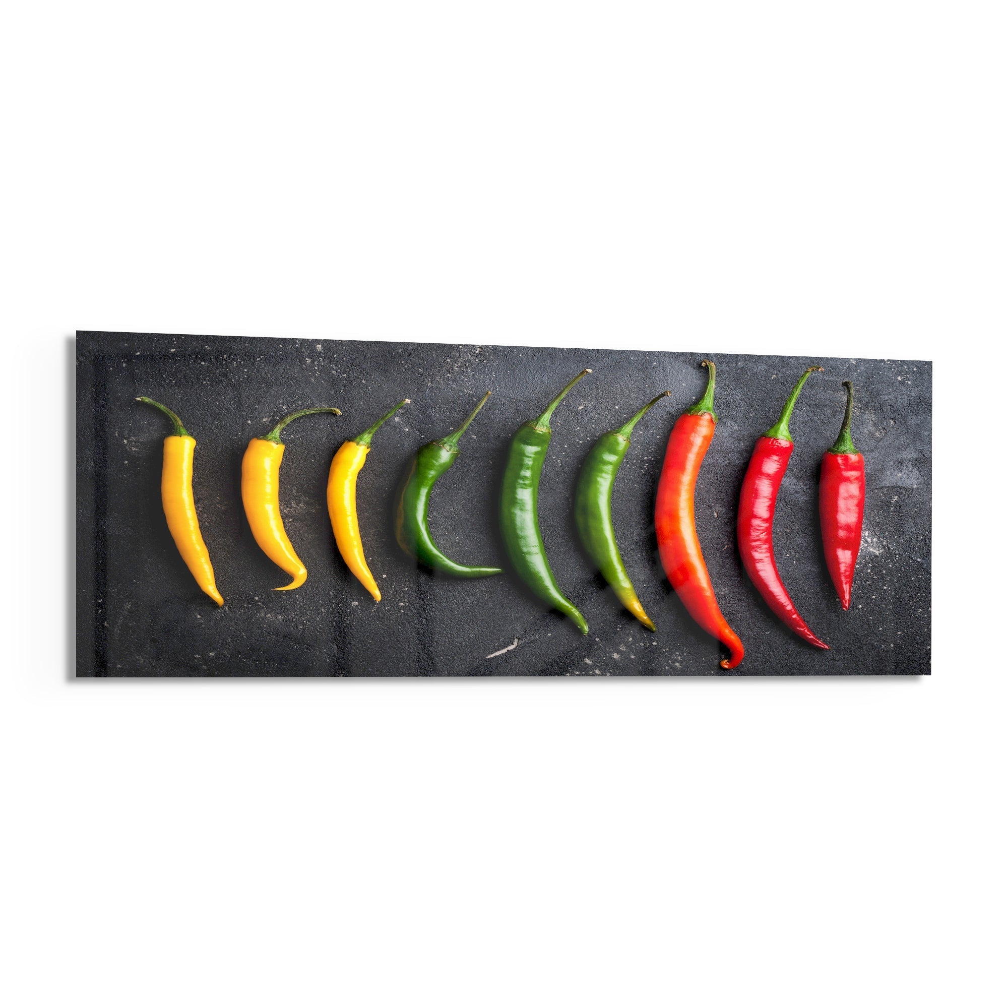 Pepper Glass Wall Art (36"x14")