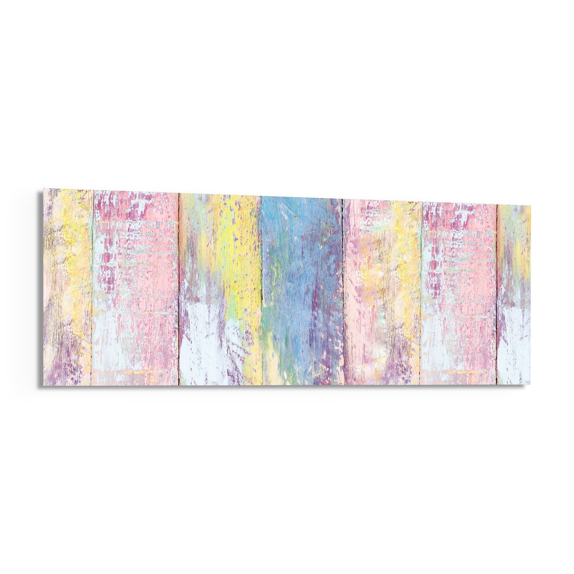 Painted Wood Glass Wall Art (36"x14")
