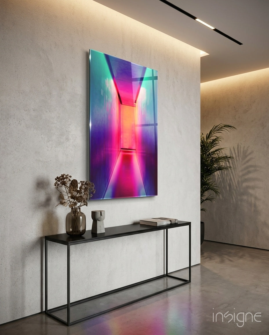 Colored Room Glass Wall Art