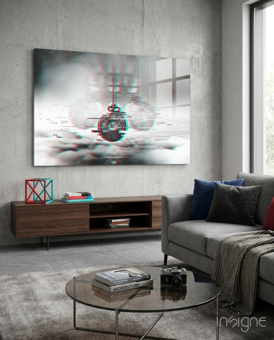 Pocket Clock Glass Wall Art
