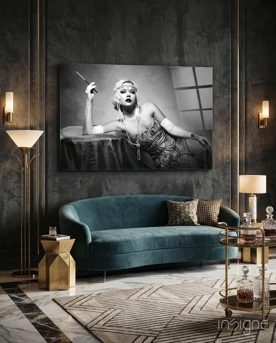 Roaring 20s Glass Wall Art