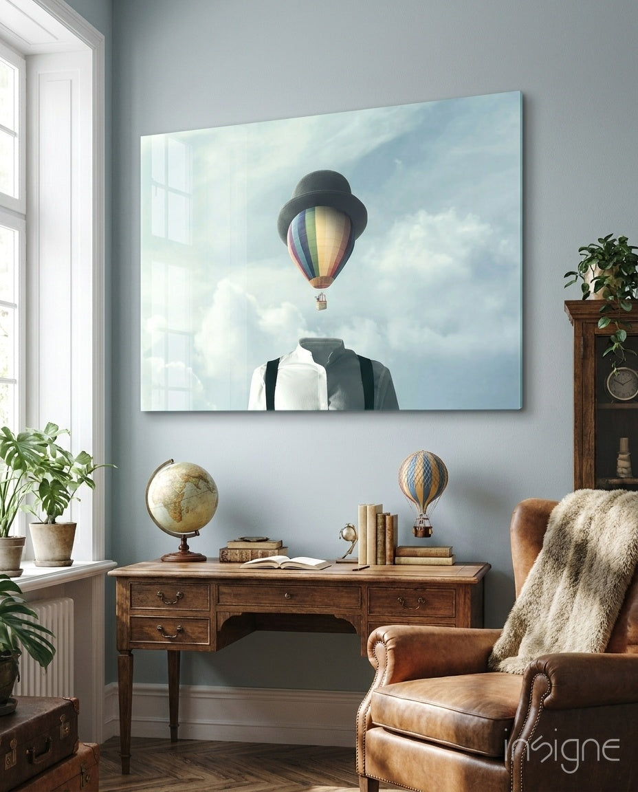 Balloon Heads Glass Wall Art