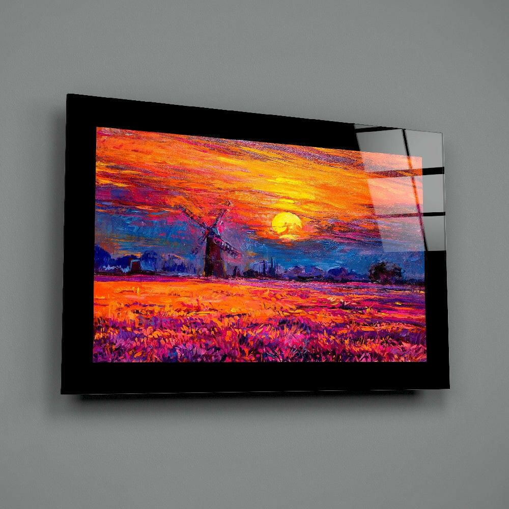 Mill Glass Wall Art in the Field