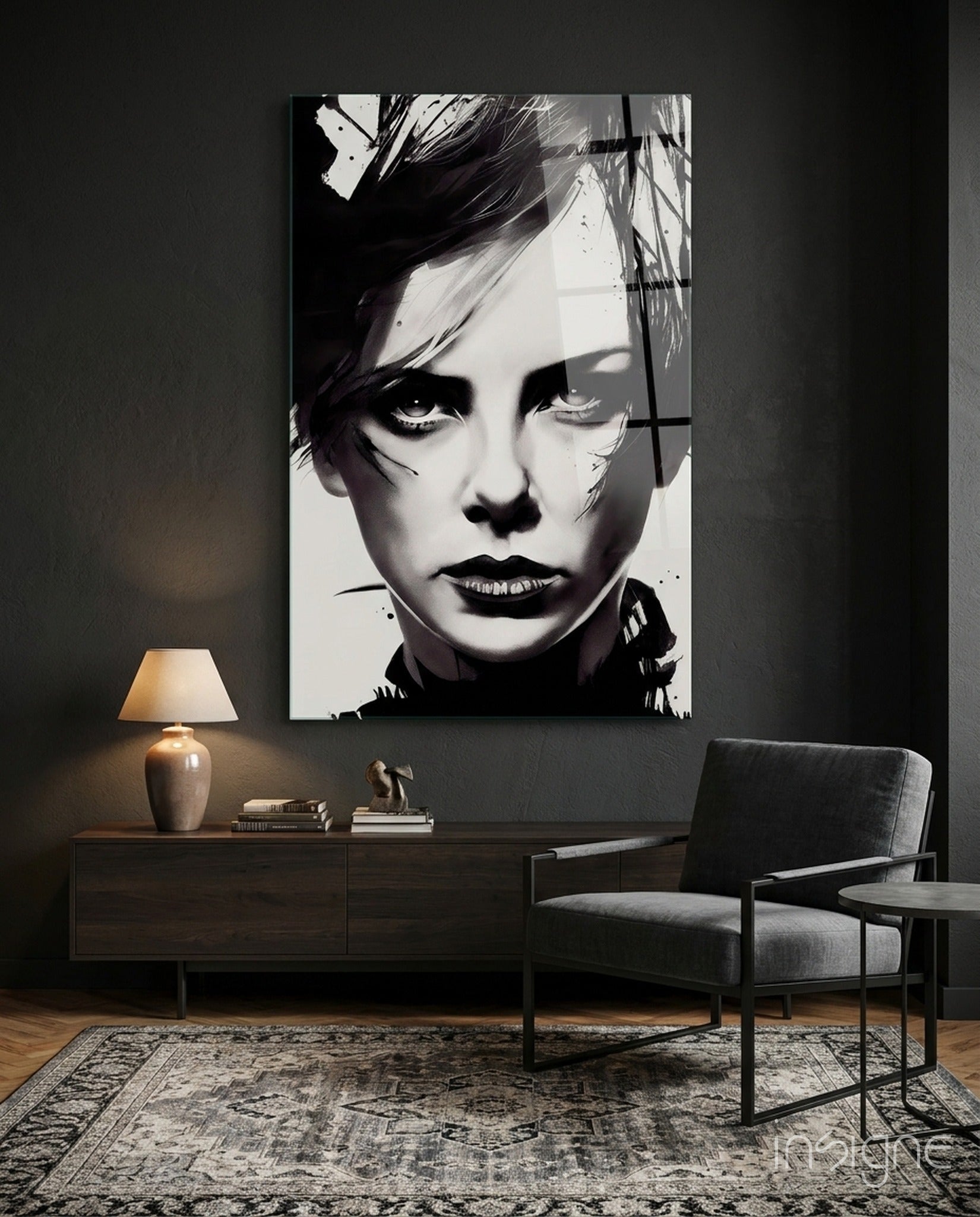 The Bellicose Glass Wall Art || Designer Collection