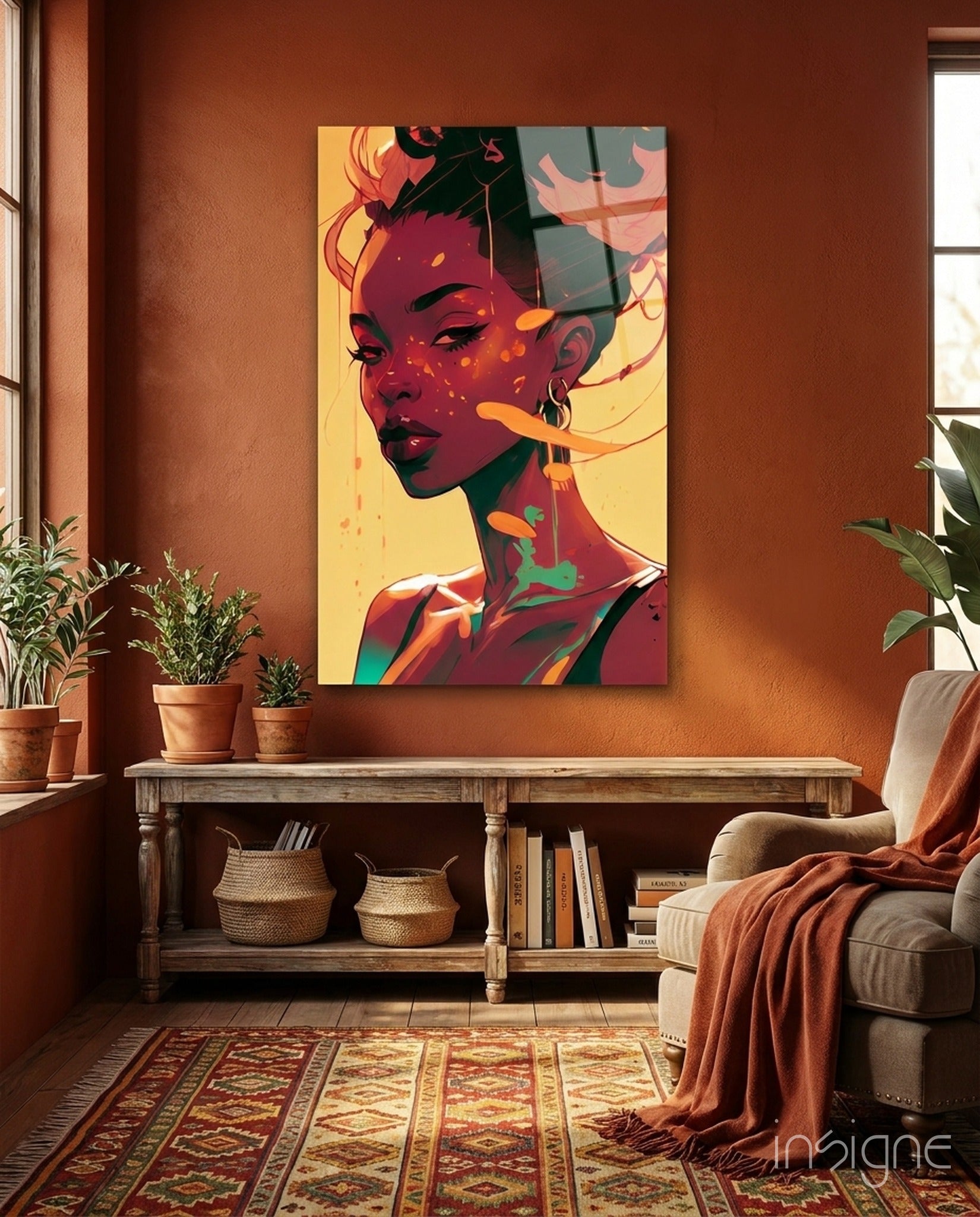 Schuh Glance Glass Wall Art || Designer Collection