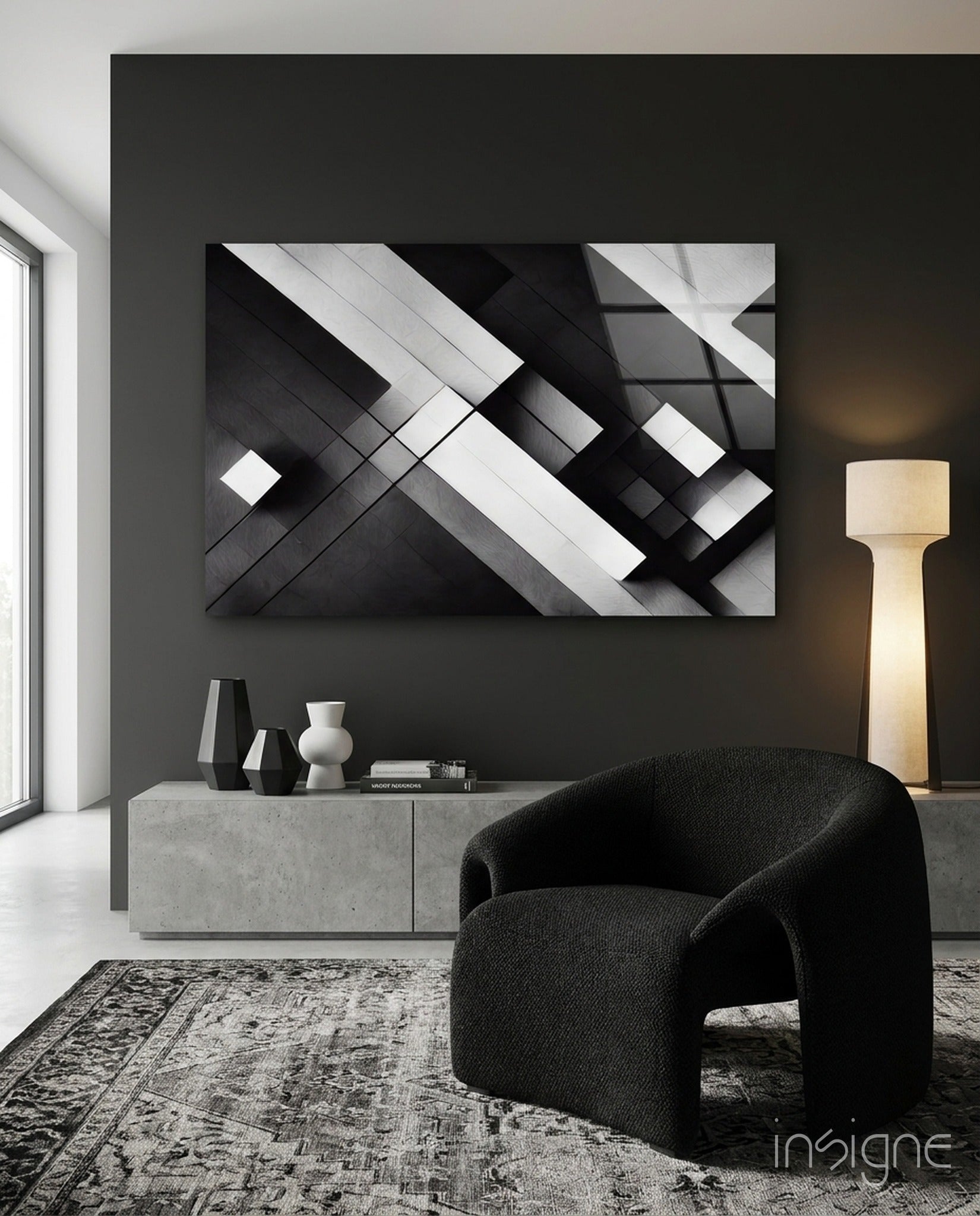 Cubic Glass Wall Art || Designers Collection