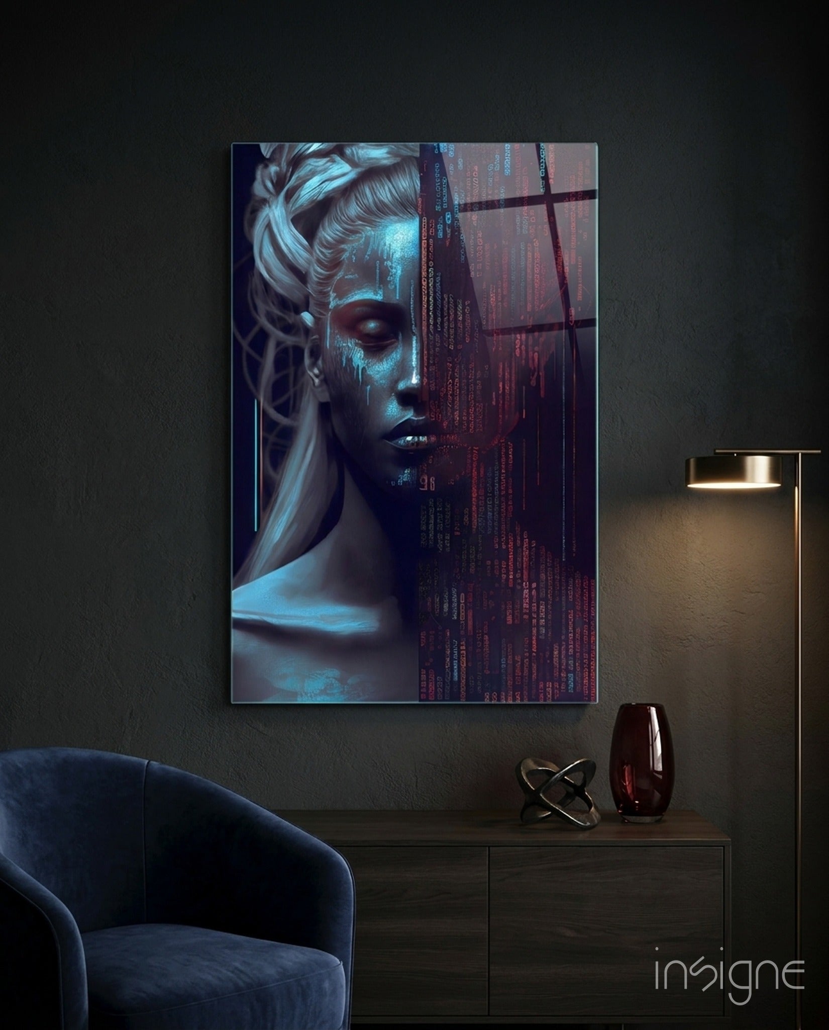 Human Software Glass Wall Art || Designer Collection