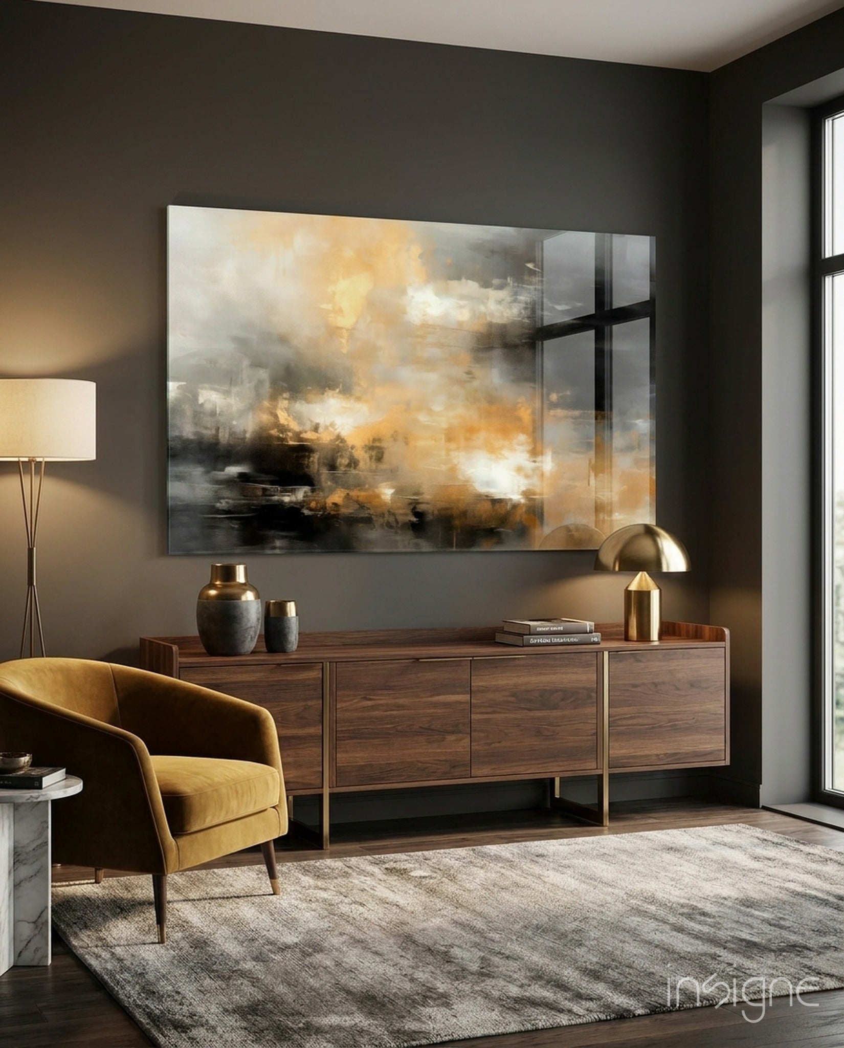 Abstract Glass Wall Art|| Designer&