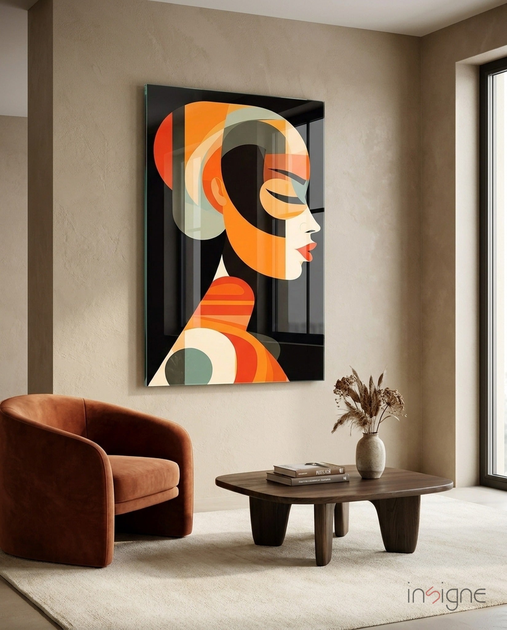 She Glass Wall Art || Designer Collection