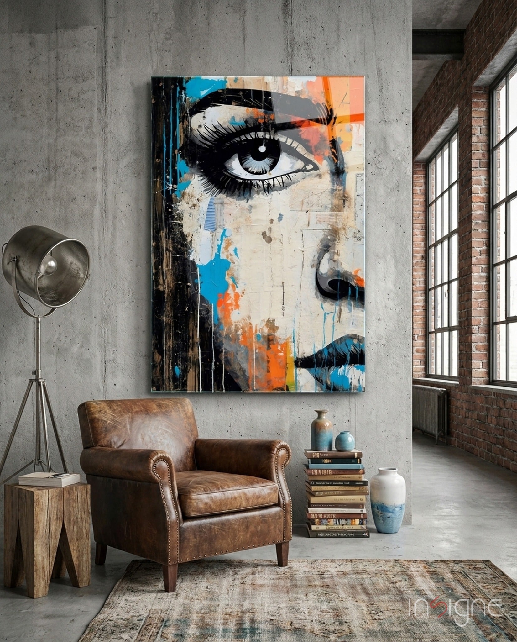 Half Portrait Glass Wall Art || Designer Collection