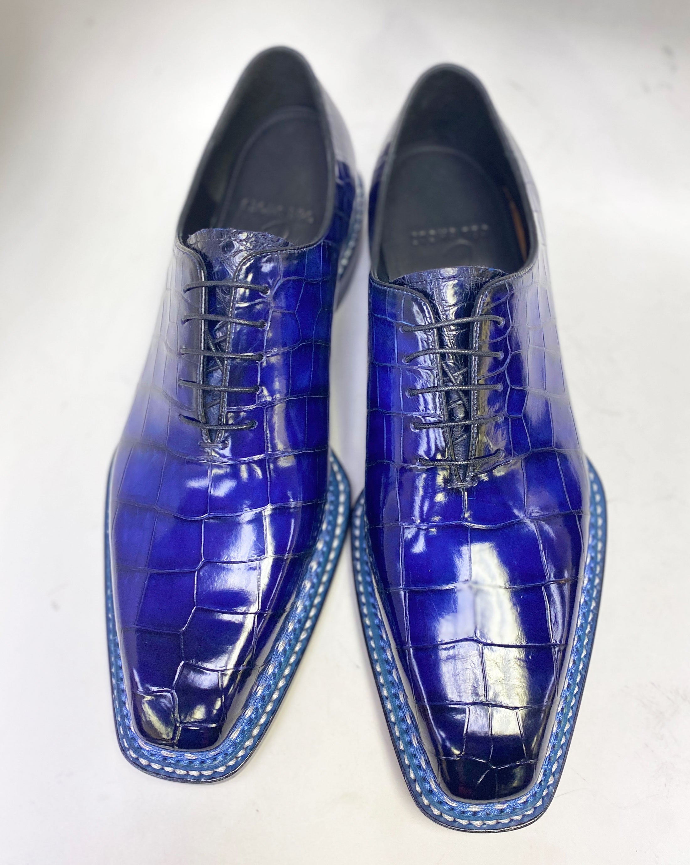 Maurice Ghost Alligator Oxford - Navy