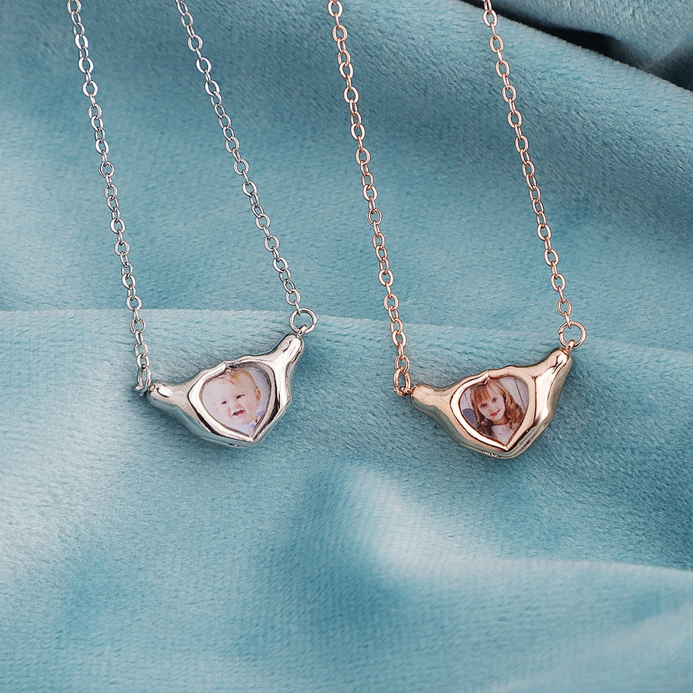 Heart Shaped Pendant Copper Personalized Colorful Baby Children&