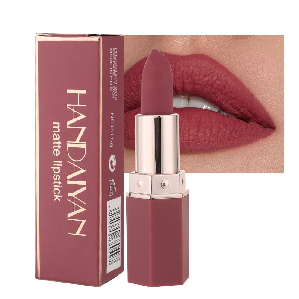 6 Colors Matte Non stick Cup Lipstick Long Lasting Moisturizing Lipstick Cosmetics Set