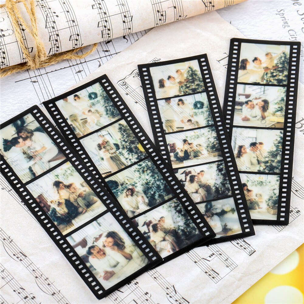 4Pcs Personalized Bookmarks Customized Film Roll Bookmark Memory DIY Custom Photo Album