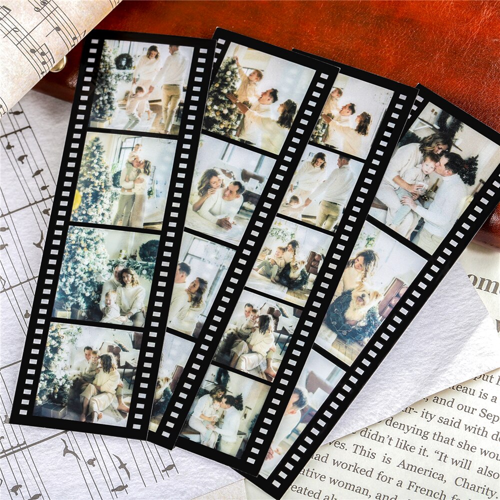 4Pcs Personalized Bookmarks Customized Film Roll Bookmark Memory DIY Custom Photo Album