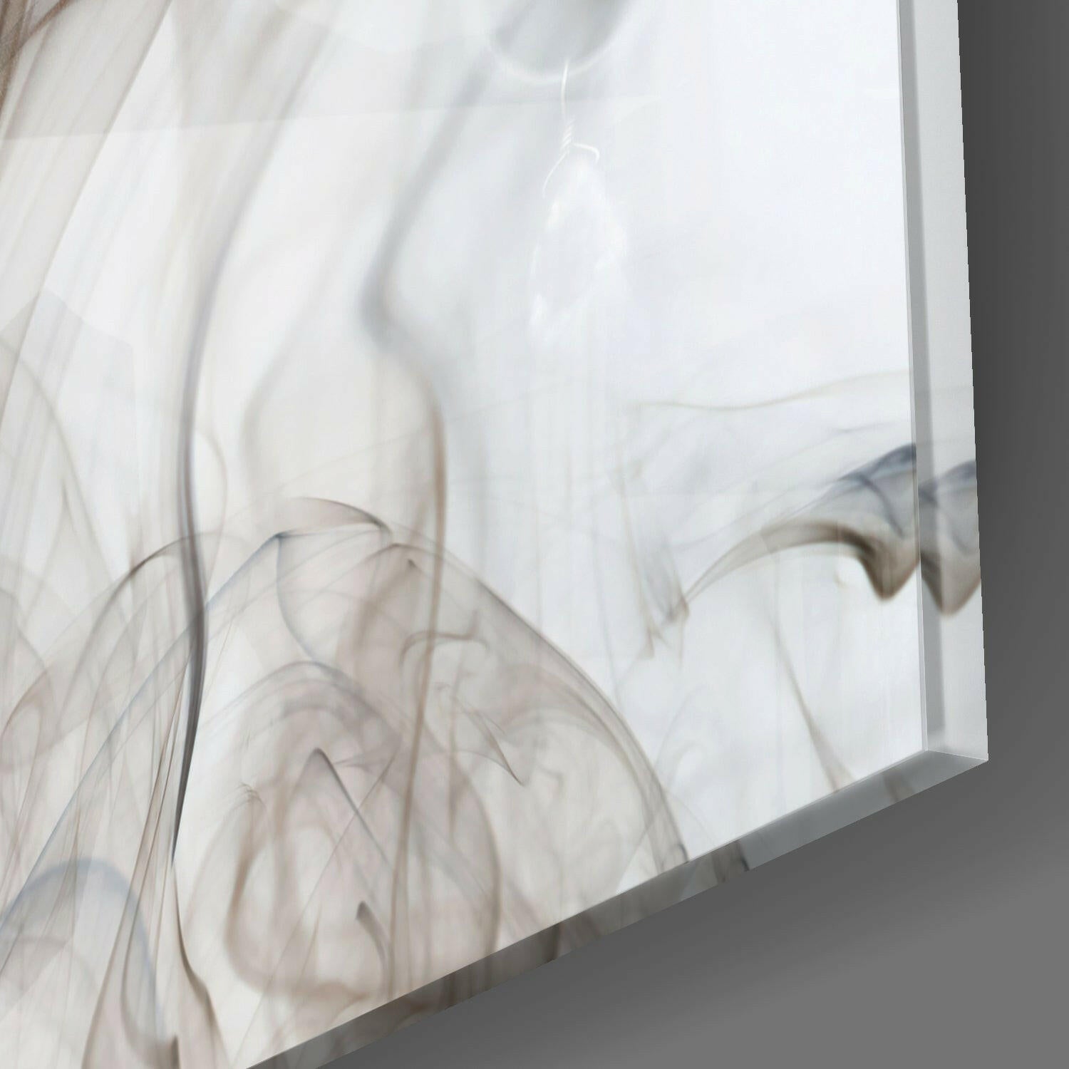 Smoke Silhouette Woman Profile Glass Wall Art