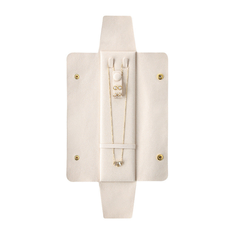 High-end microfiber leather necklace clutch bag
