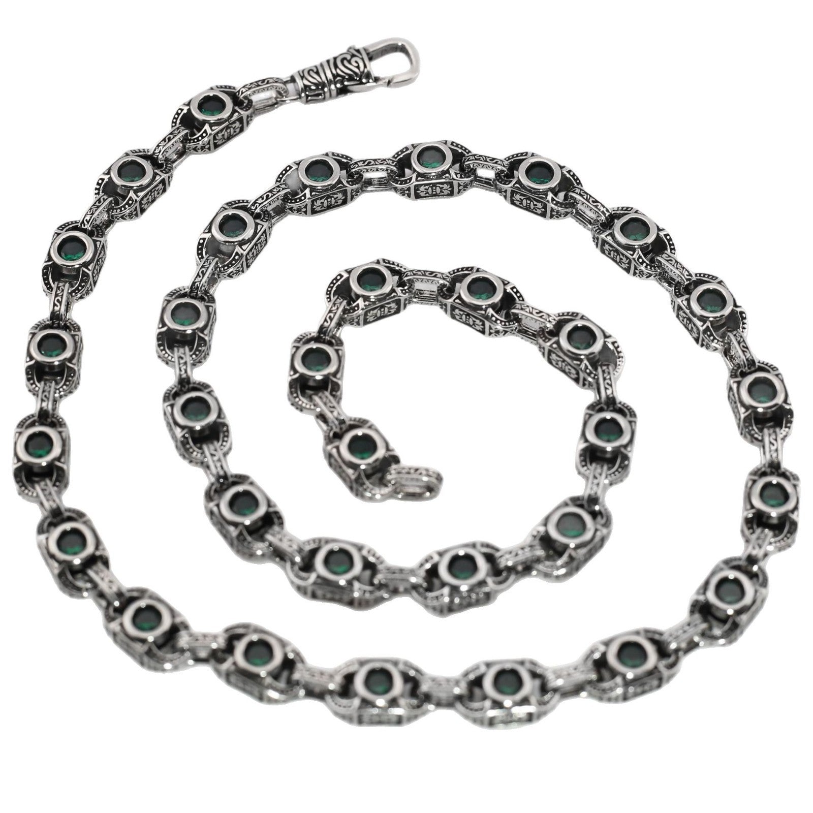 Aragogaceous pattern sapphire necklace for couples