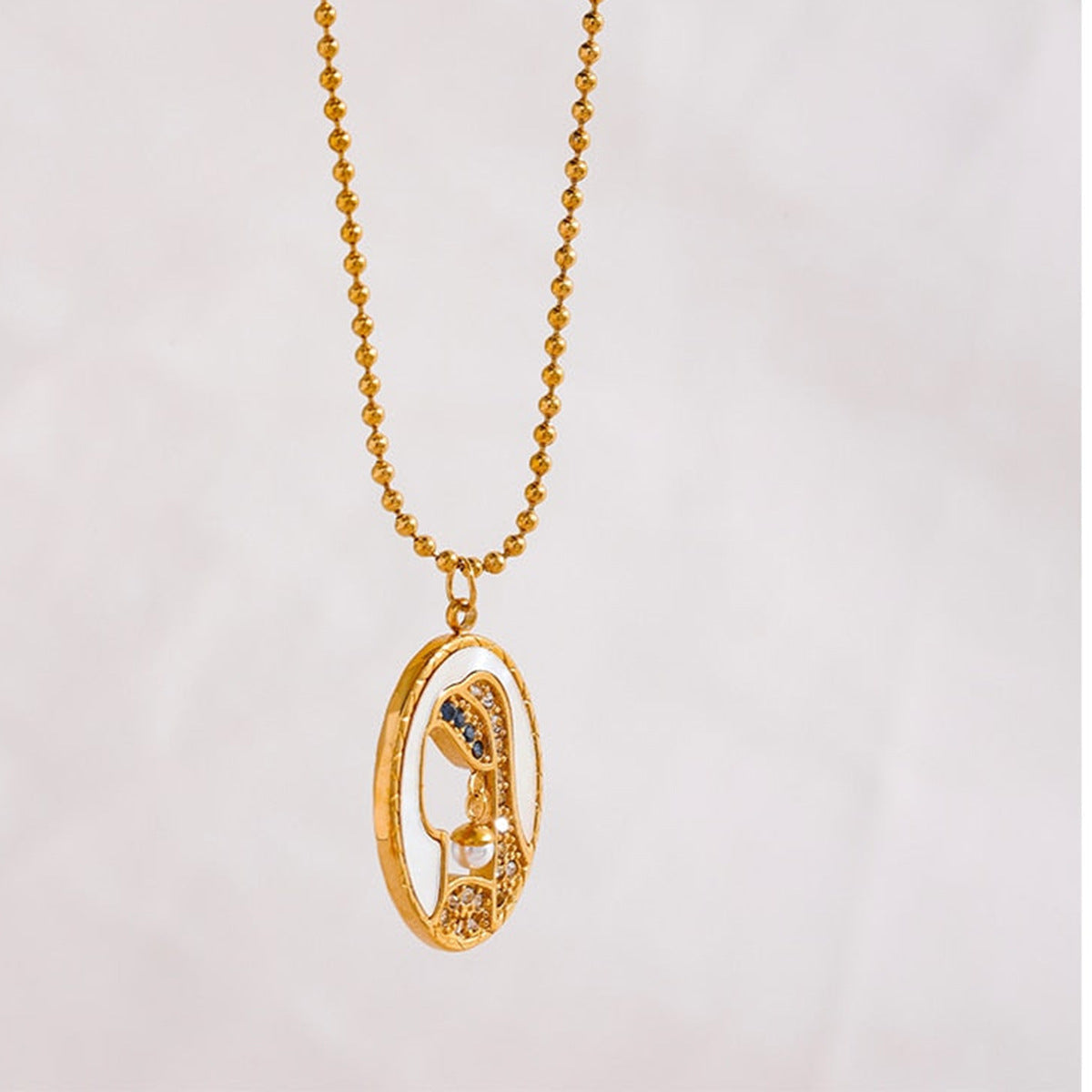 Girl with a pearl earring Pendant Necklace