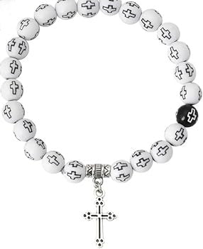 Couple colorful rosary bracelets