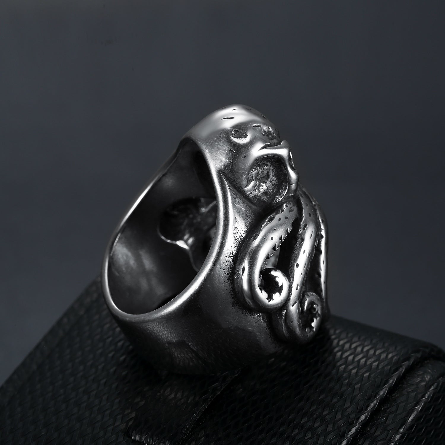 Pirate octopus tentacle punk style ring