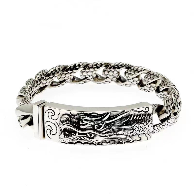 Domineering dragon pattern bracelet