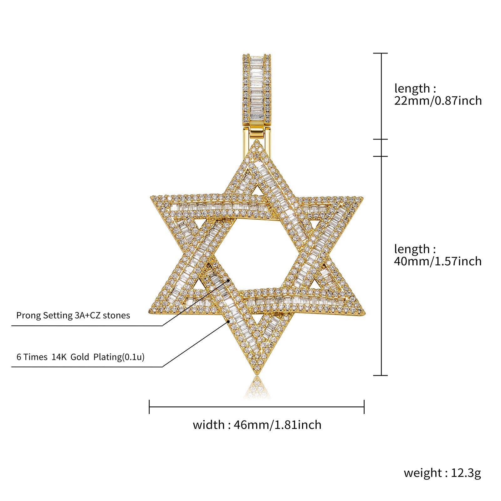 star of david necklace diamond pendant