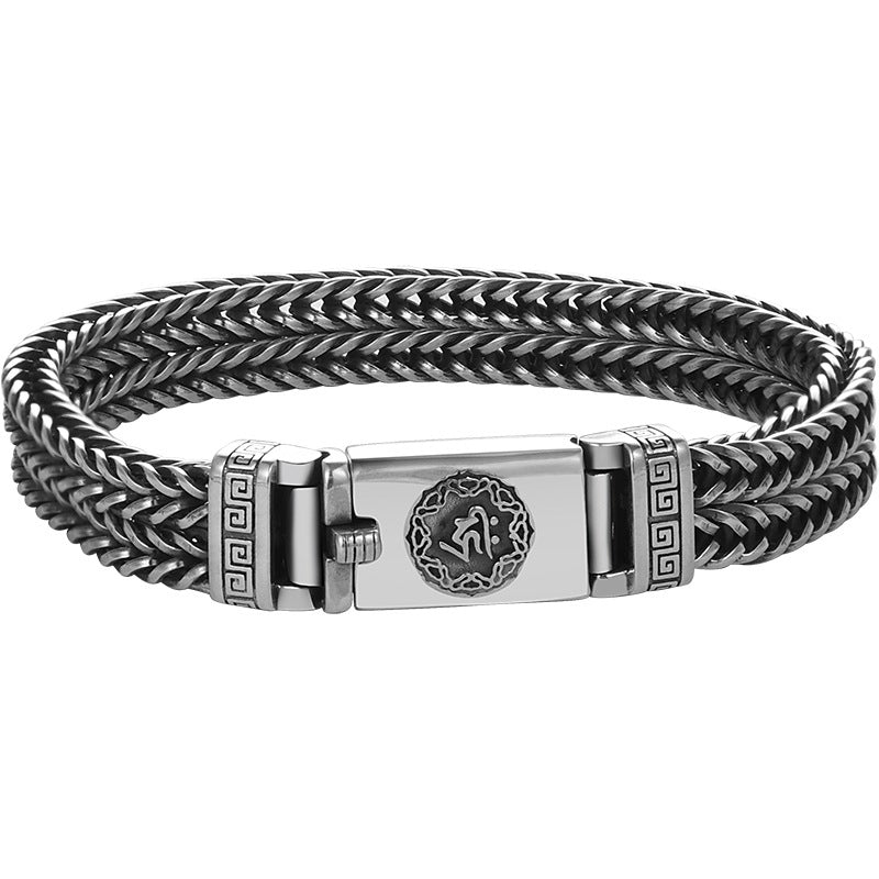 Domineering thick six-syllable mantra bracelet