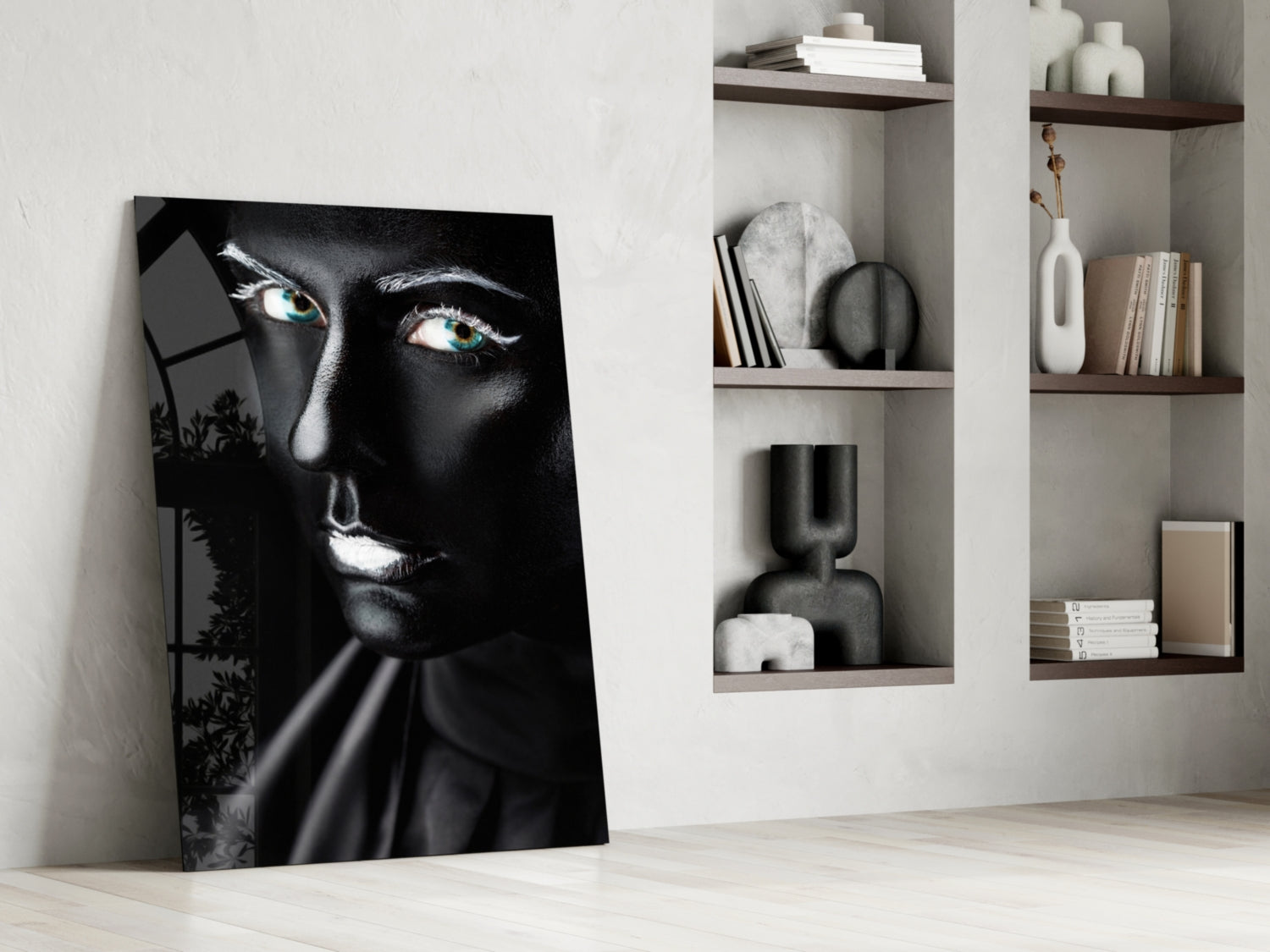 Female Portrait 11 Glass Wall Art