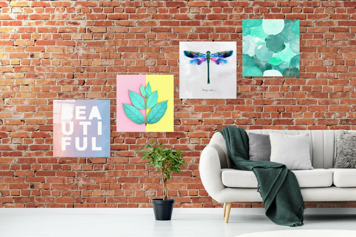 Beauty Quadro Glass Wall Art