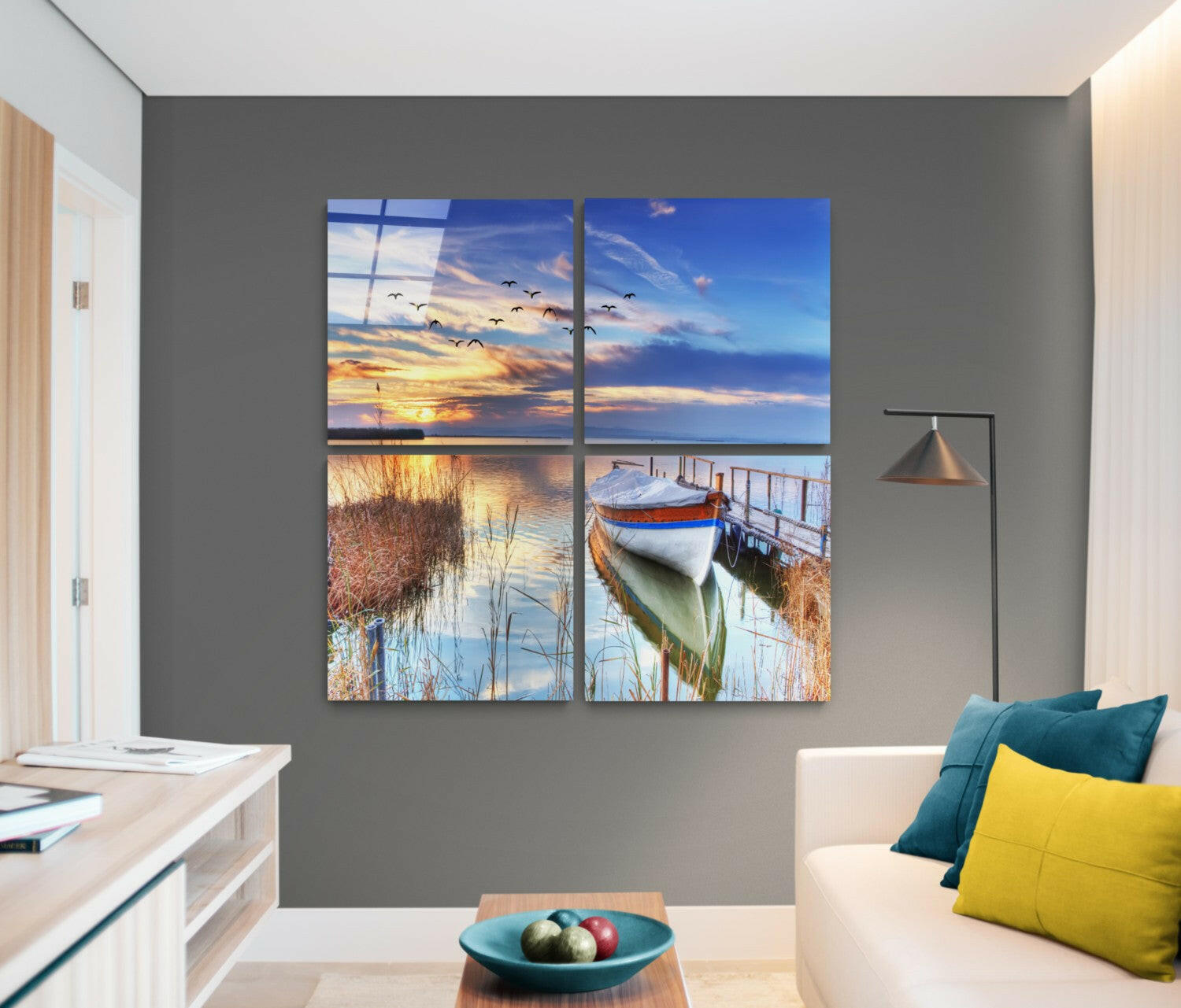 Reeds Quadro Glass Wall Art