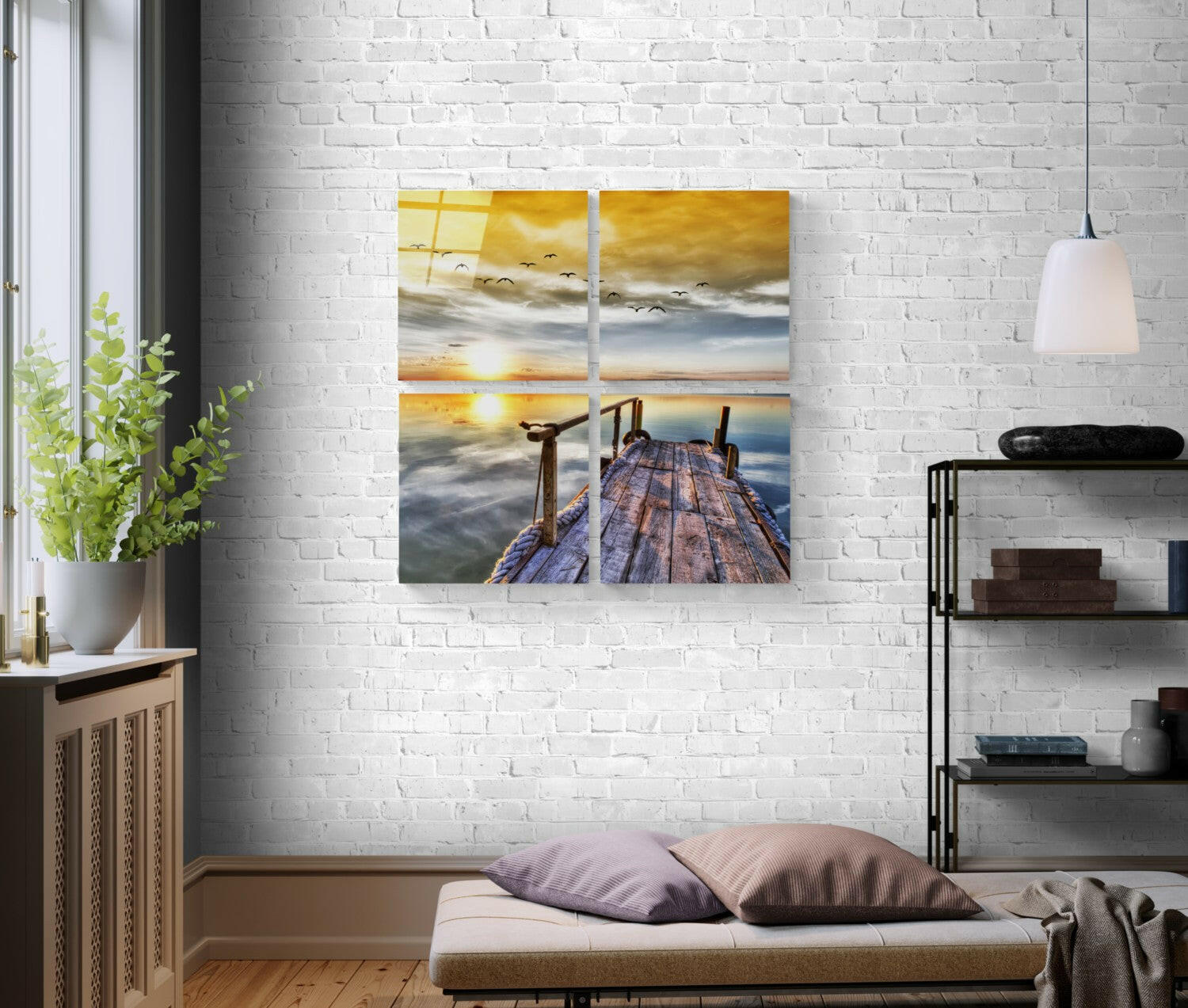 Sunset Quadro Glass Wall Art