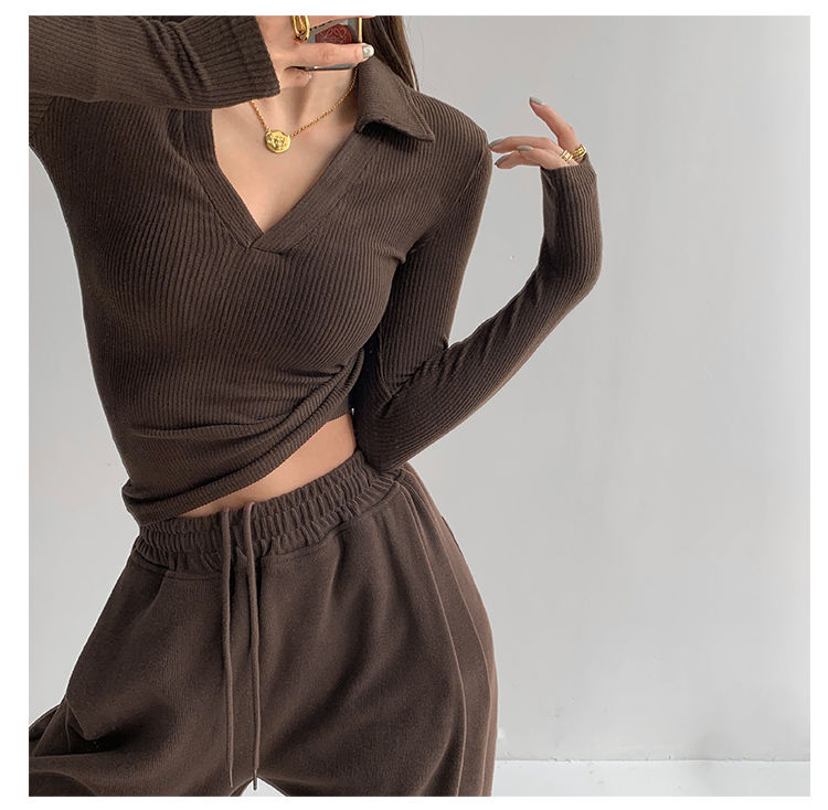 Sexy V-Neck Slim Fitness Women&