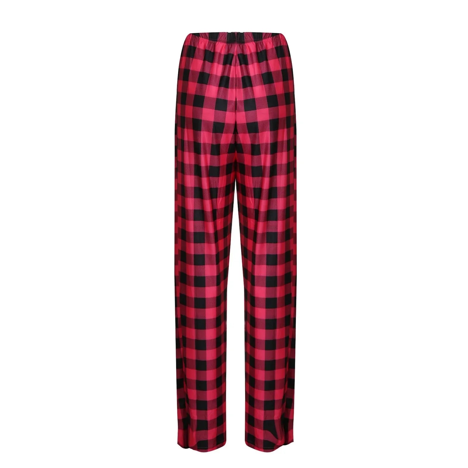 Women Christmas Pajama pants Autumn Winter Plaid Printed Pants