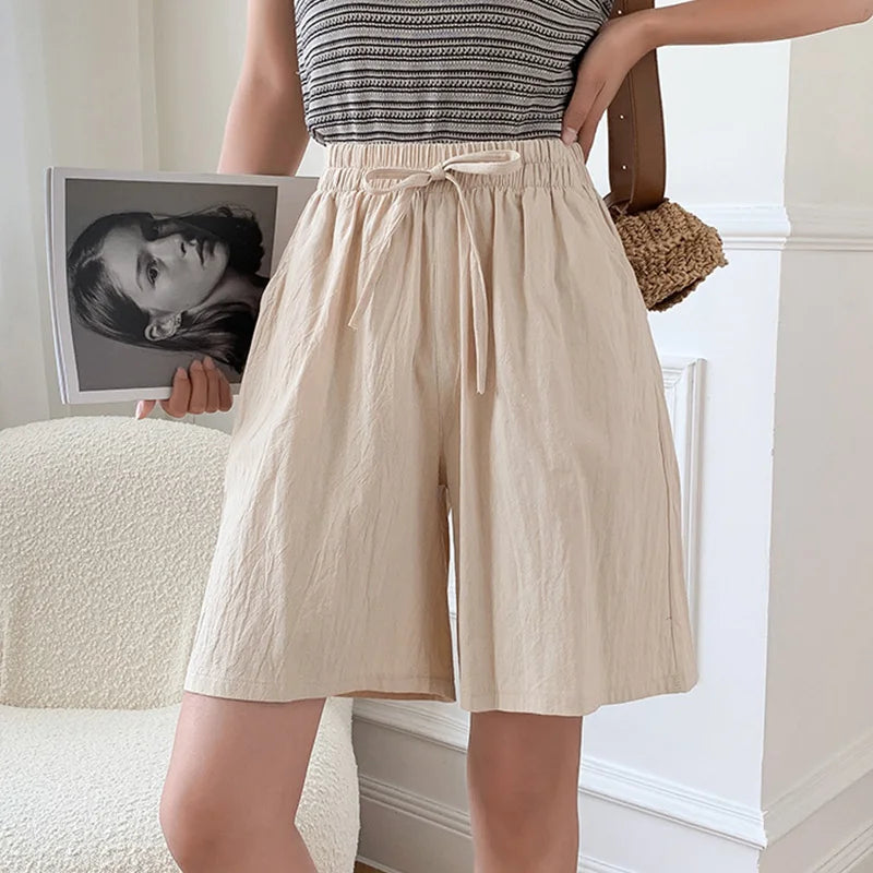 Summer Cotton Linen Loose Women&