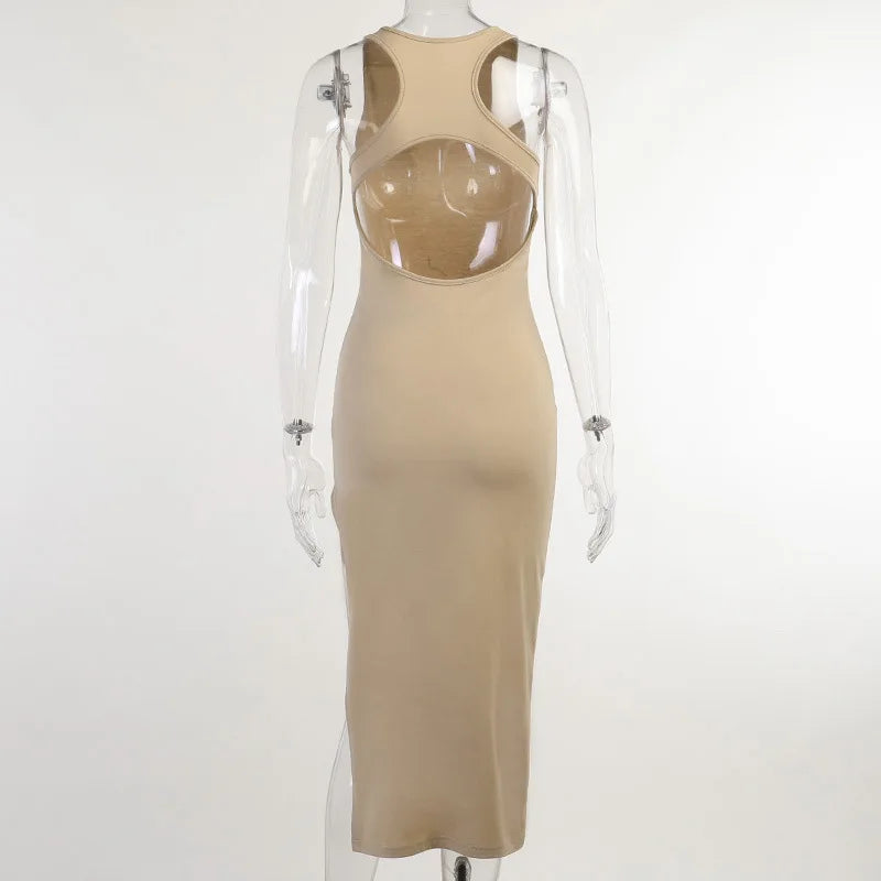 Y2K solid Sexy slit Club Party Night Wrap Bodycon Dress