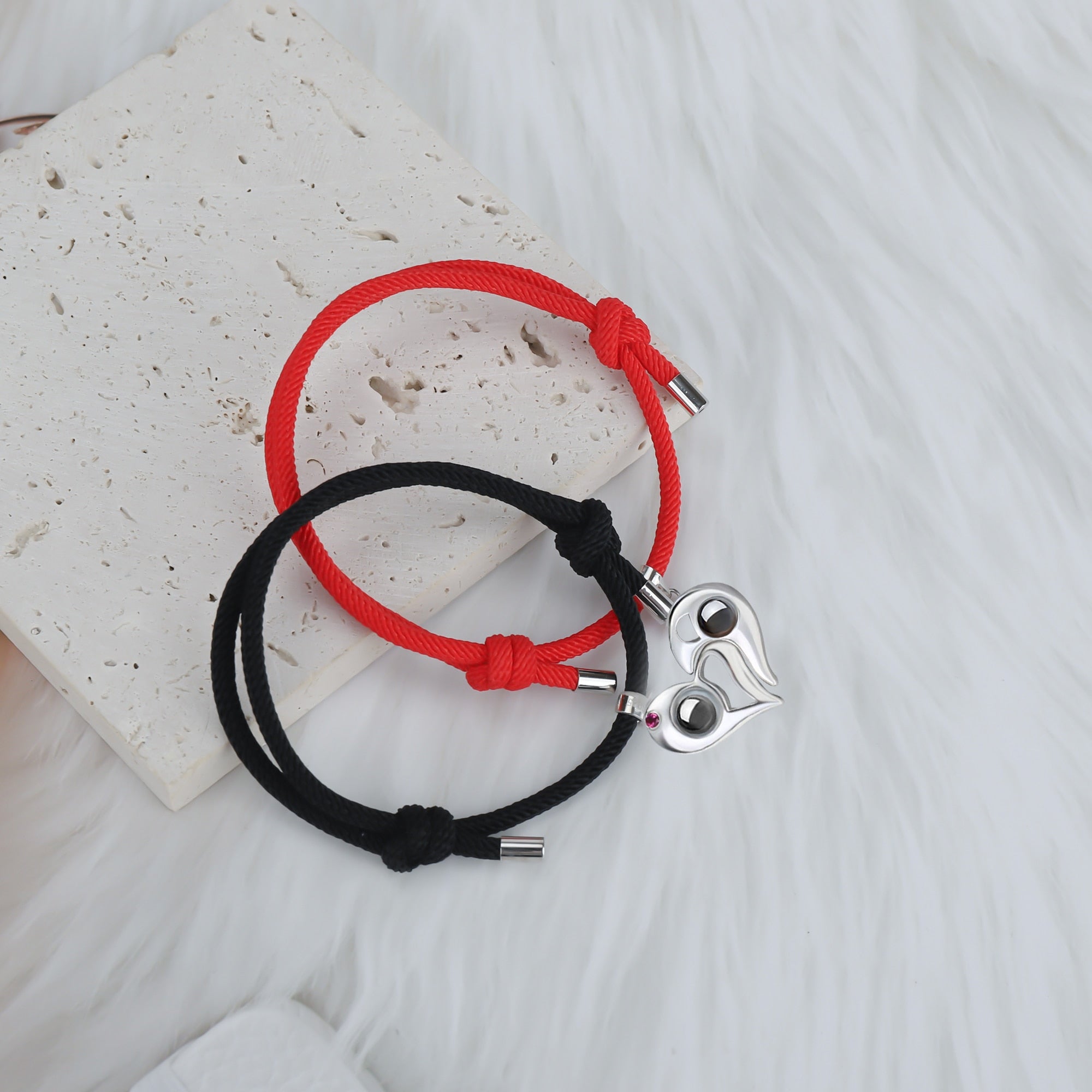 Customizable photo Projection Couple Bracelet Simple Projection Shake Bracelet
