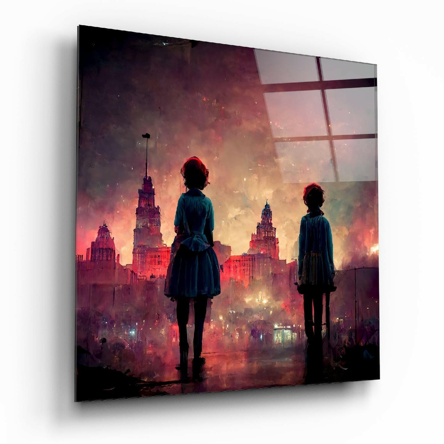 The City was Sad Glass Wall Art || Designer Collection